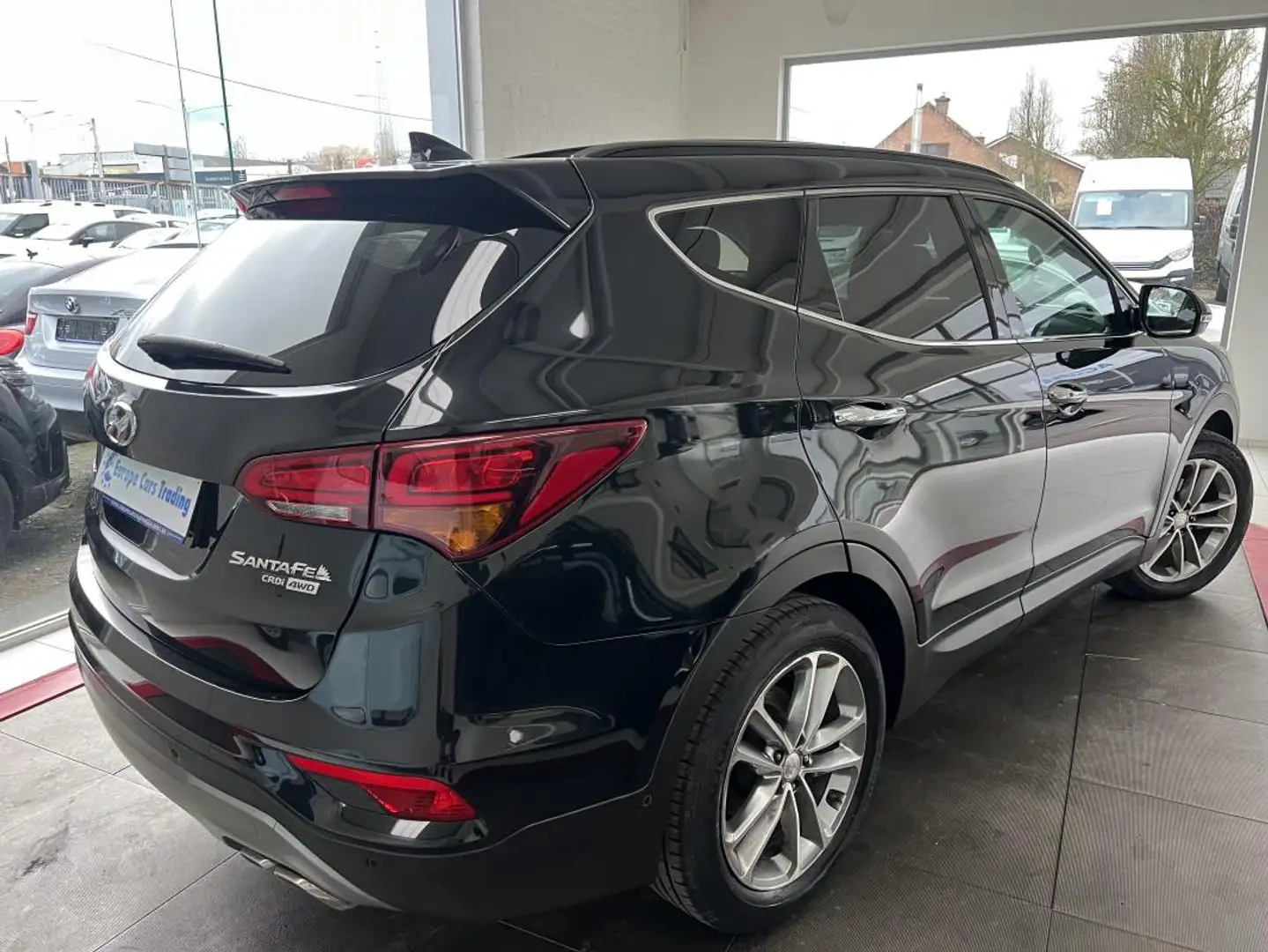 Hyundai SANTA FE PREMIUM 4WD 2.2 CRDI 200CH 1ÈRE MAIN DOUBLE TOIT PANO GAR 12M Noir - 2