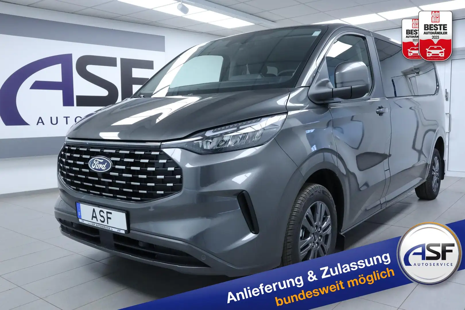 Ford Tourneo Custom Titanium L2 #8-Sitzer #Standheizung  #ACC #LED ... Grau - 1