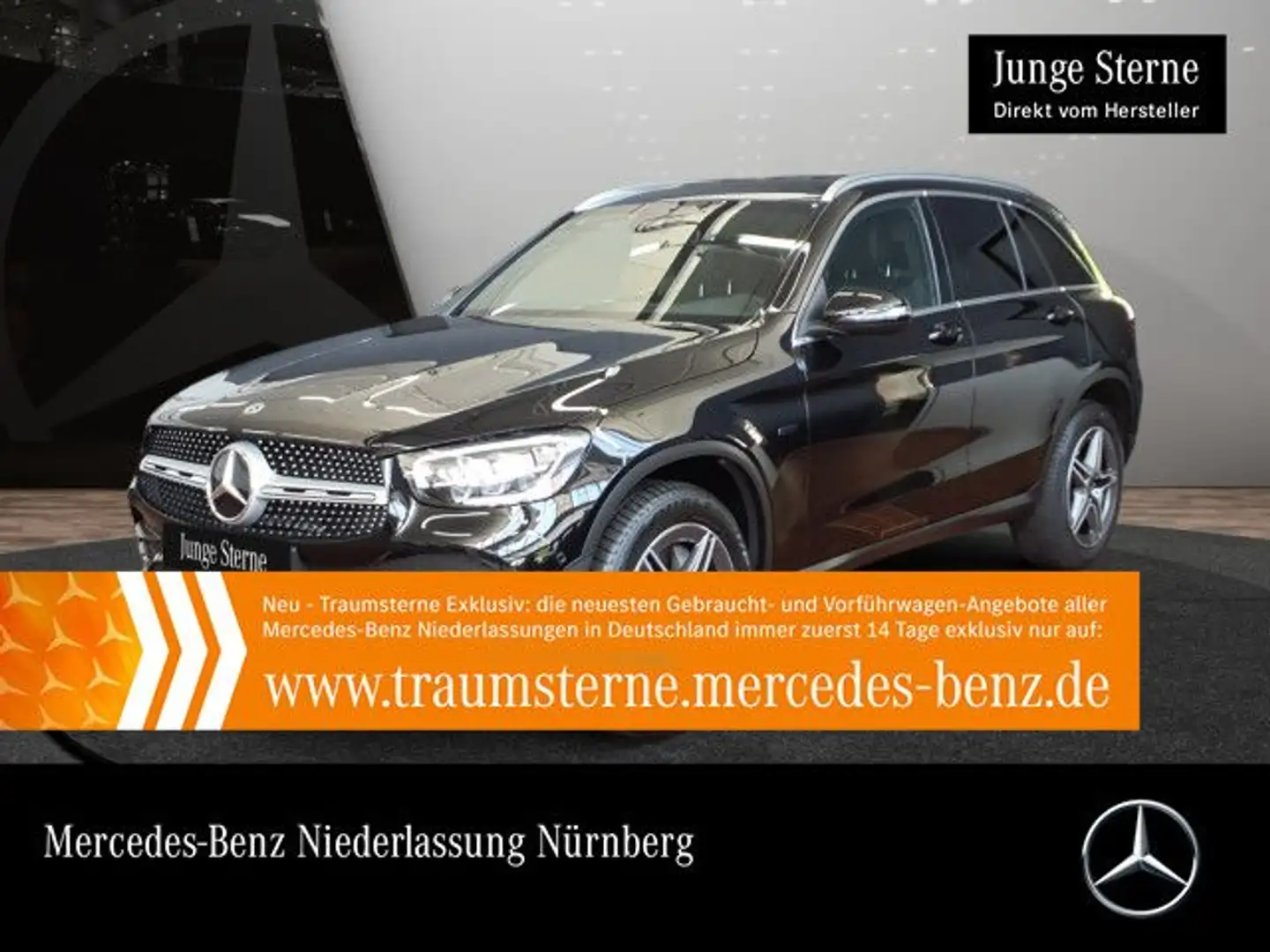 Mercedes-Benz GLC 300 e 4M AMG+LED+KAMERA+SPUR+TOTW+KEYLESS+9G Schwarz - 1