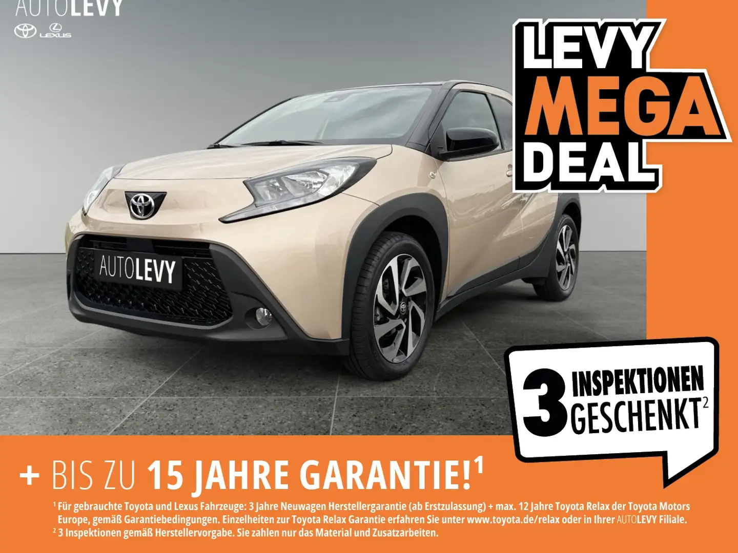 Toyota Aygo X 1.0 Team D CVT *KLIMA*RFK*LM*SHZ*CARPLAY* Schwarz - 1