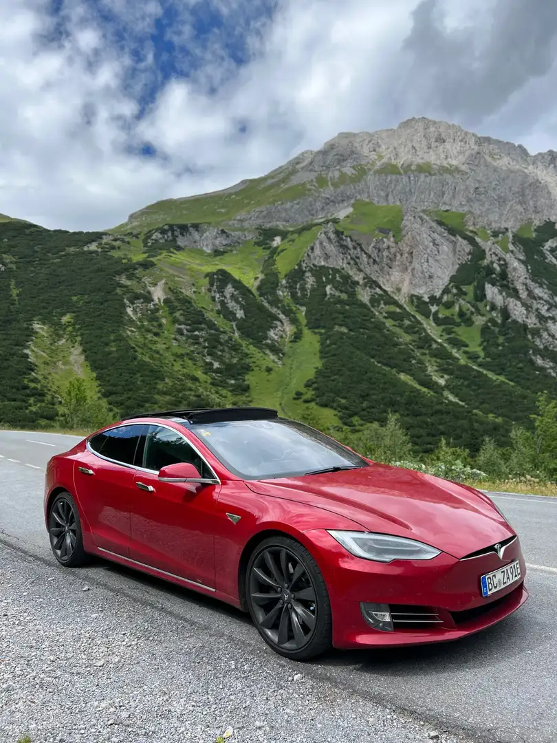 Tesla Model S TOP 90D Free Supercharge Panorama Schiebe Rot - 2