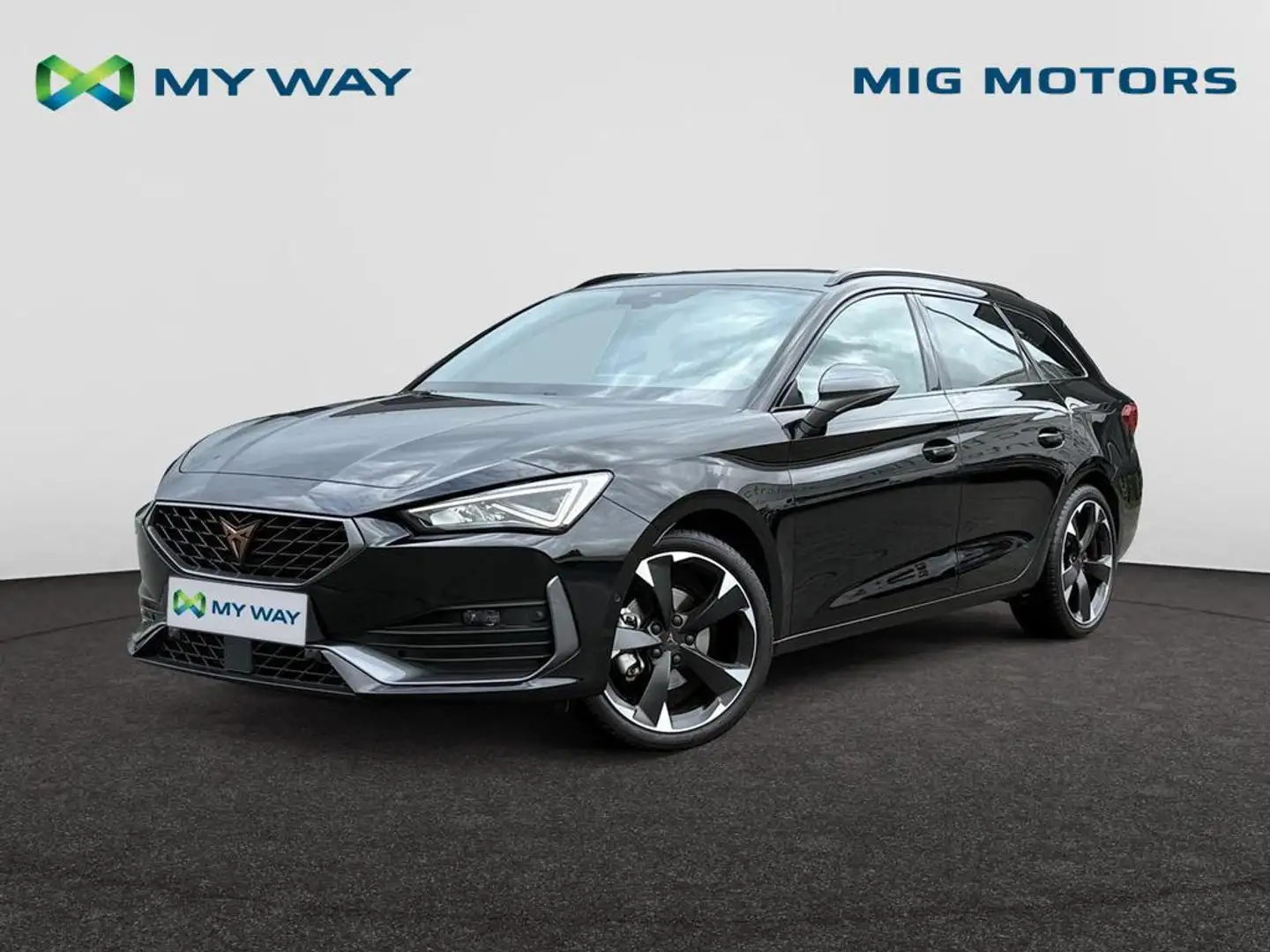 CUPRA Leon 1.5 eTSI (150pk) Automaat /// Stuur- en Zetelverwa Zwart - 1