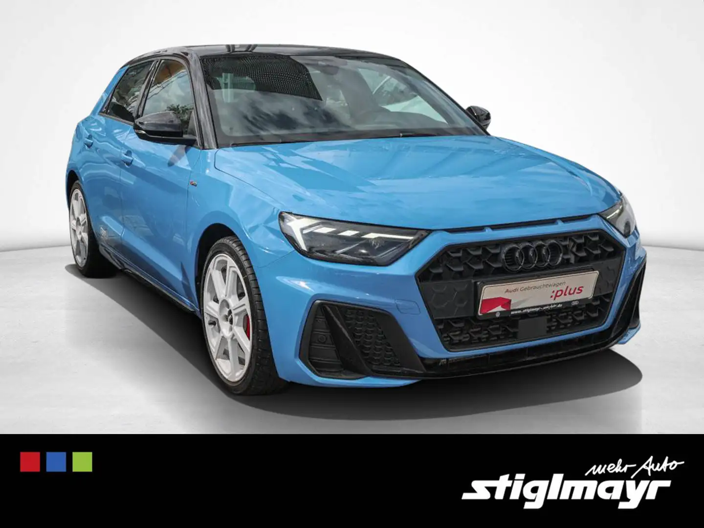 Audi A1 Sportback S-line edition one 2.0TFSI LED+NAVI Blauw - 1