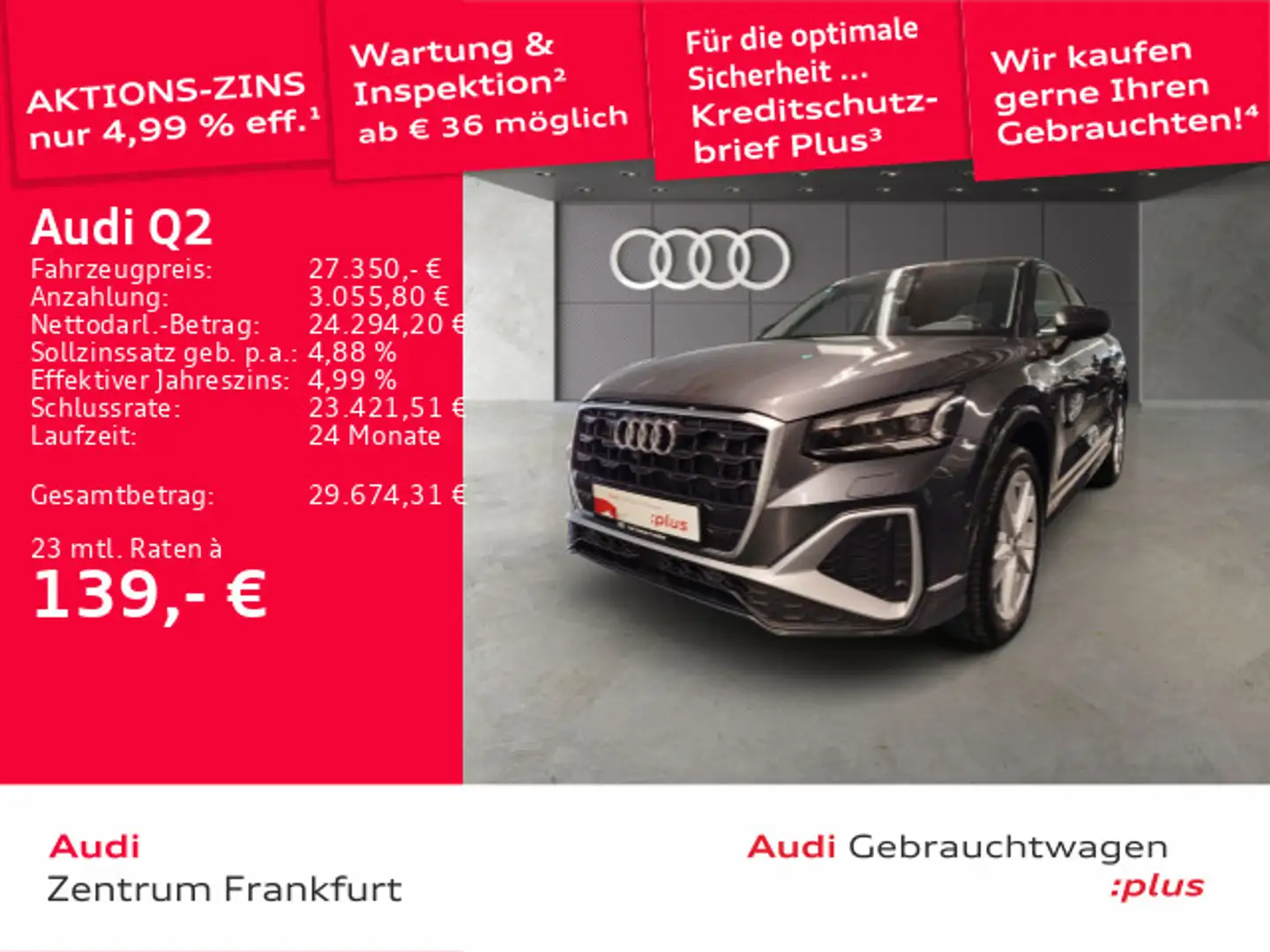 Audi Q2 30 TFSI S line Matix-LED Navi DAB VC PDC Sitz Grau - 1