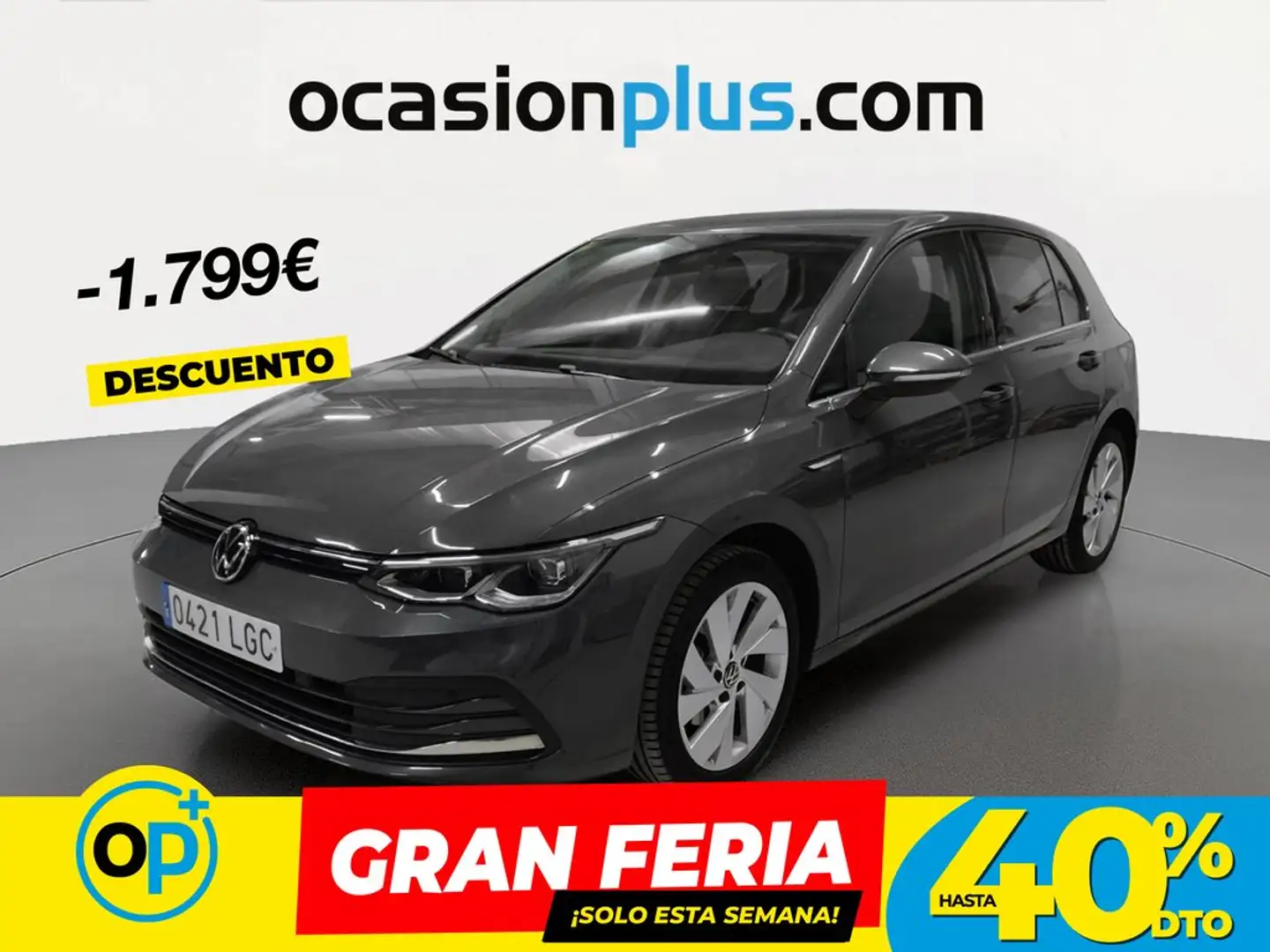 Volkswagen Golf 1.5 eTSI Style DSG 110kW Gris - 1