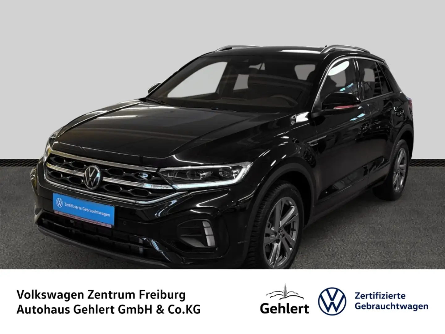 Volkswagen T-Roc R-Line 1.5TSI DSG AHK Navi Klima Rückfahrkamera Schwarz - 1