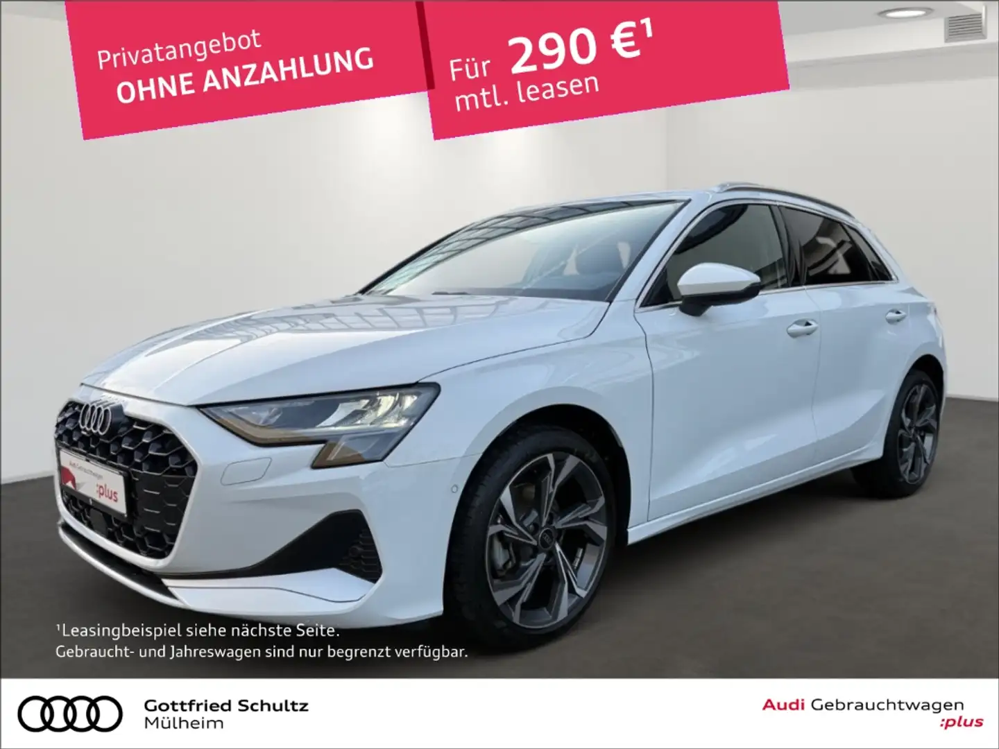 Audi A3 Sportback 30 TFSI S-tronic KAMERA NAVI HEAD-UP TEM Weiß - 1