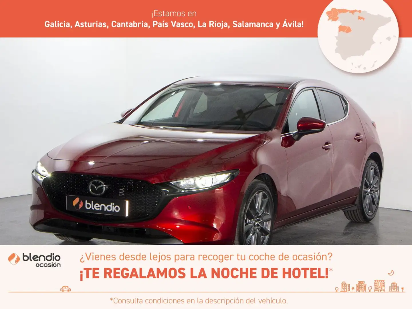 Mazda 3 2.0 E-SKYACTIV-G 110KW EXCL-LINE PLUS 150 5P Rouge - 1
