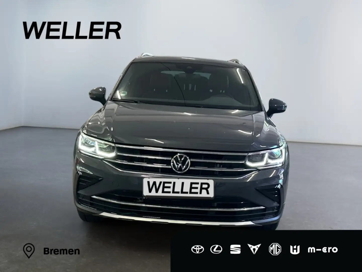 Volkswagen Tiguan 1.4 eHybrid DSG Elegance *Matrix*AHK*Pano* Grau - 2