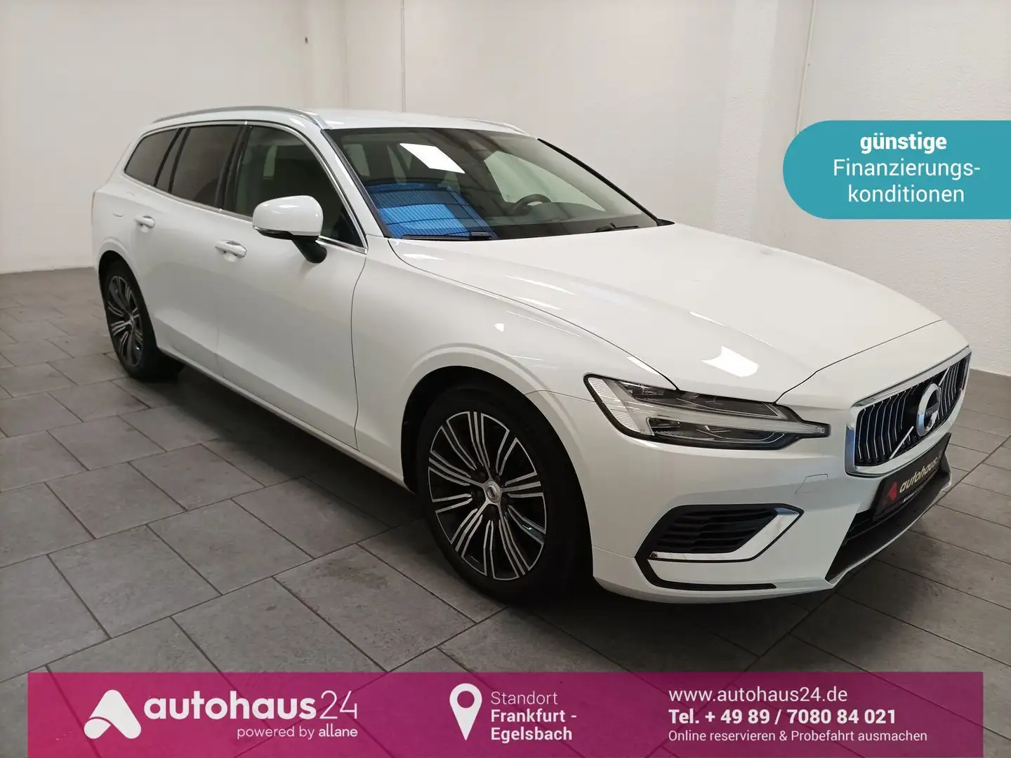 Volvo V60 V 60 T6 Twin Engine AWD|AHK|Navi|PDC|Tempom. Weiß - 1