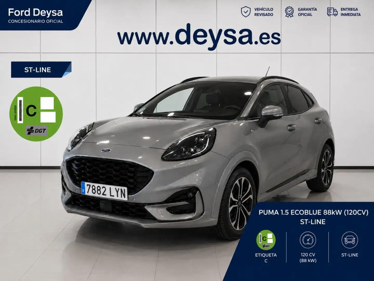 Ford Puma 1.5 Ecoblue ST-Line 120 Plateado - 1