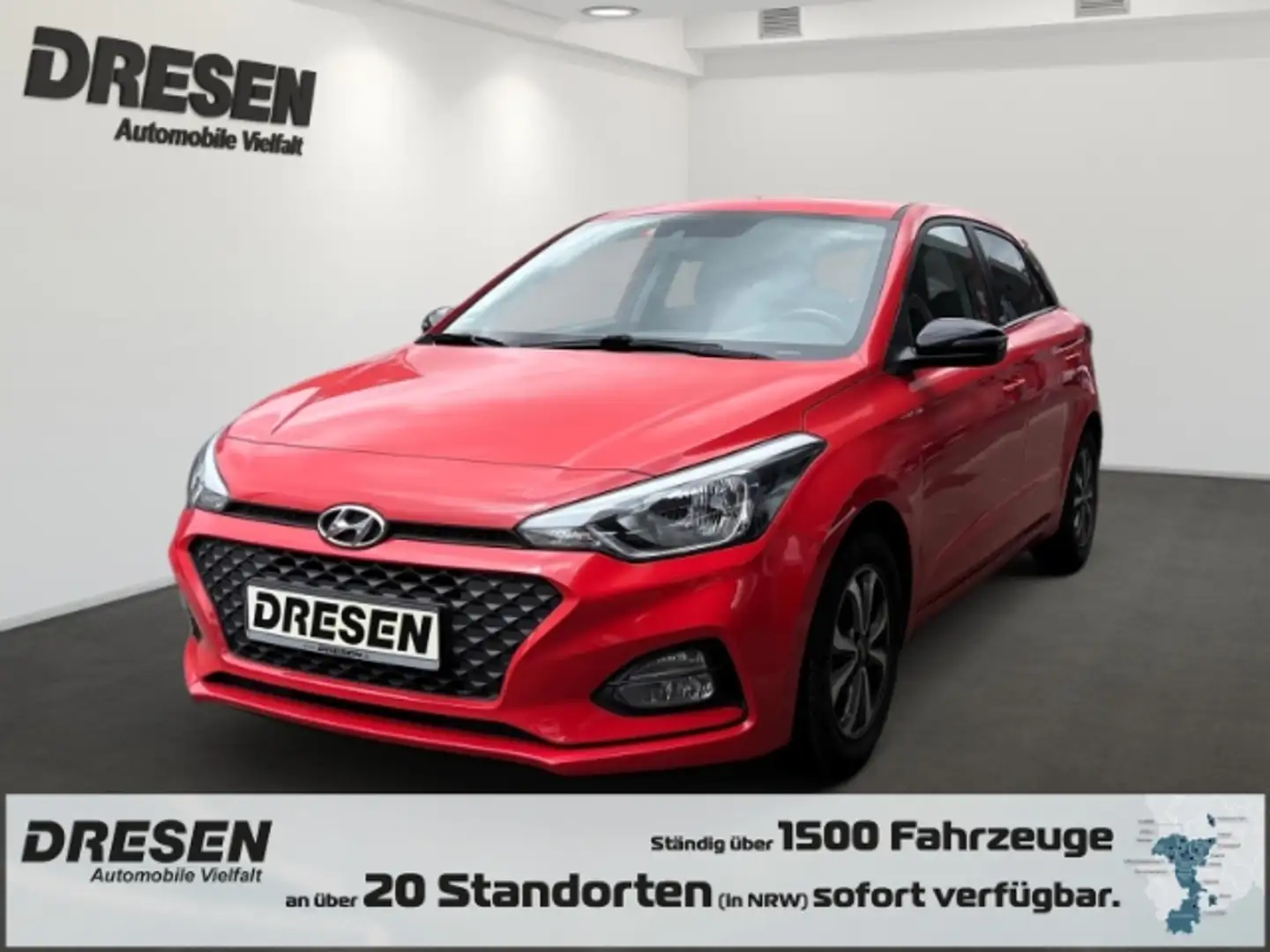 Hyundai i20 1.2 YES! Klima Allwetter DAB SHZ LenkradHZG Spurha Rot - 1