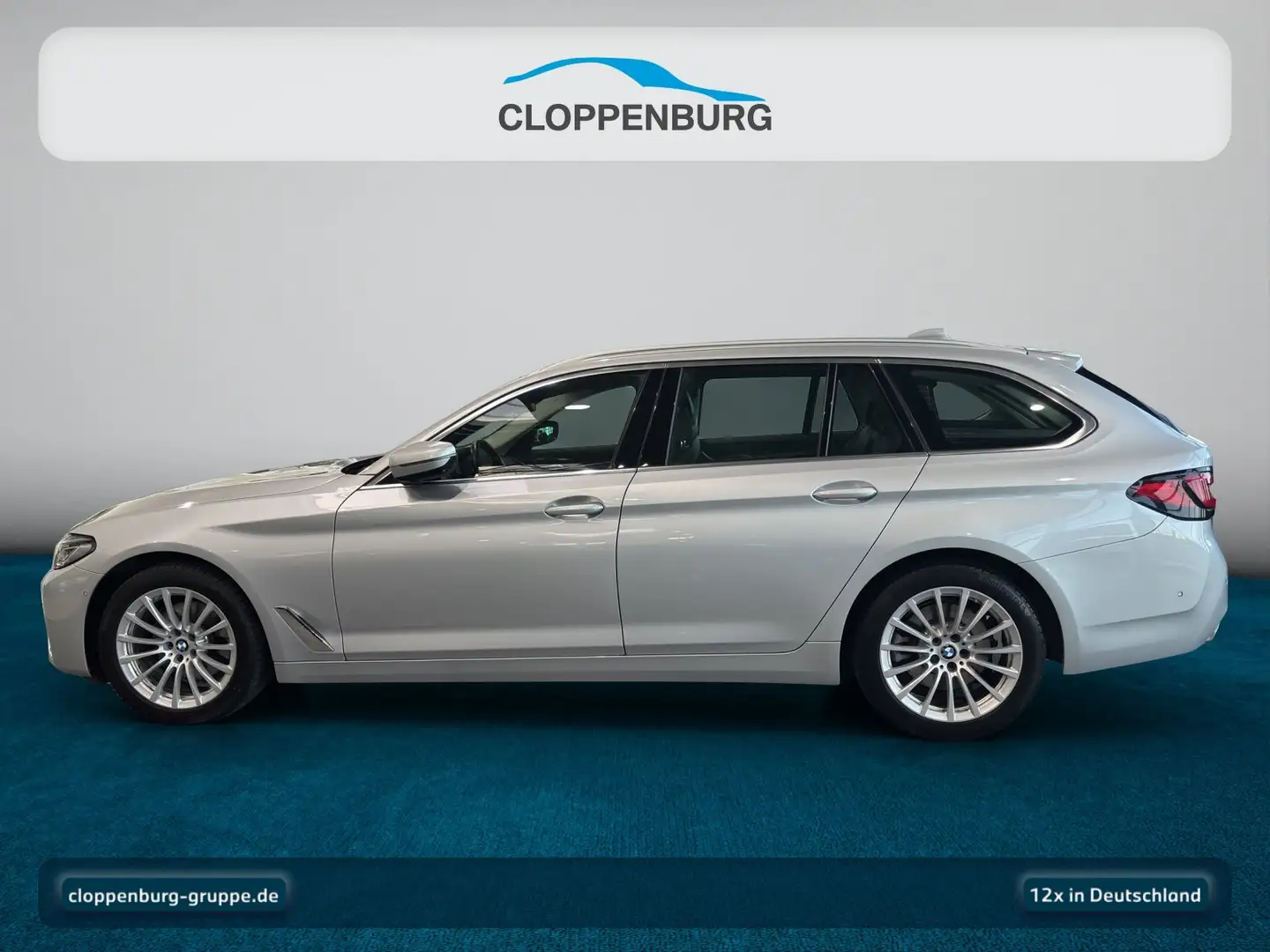 BMW 520 d xDrive Touring Luxury Line Head-Up+Navi+ACC Silber - 2