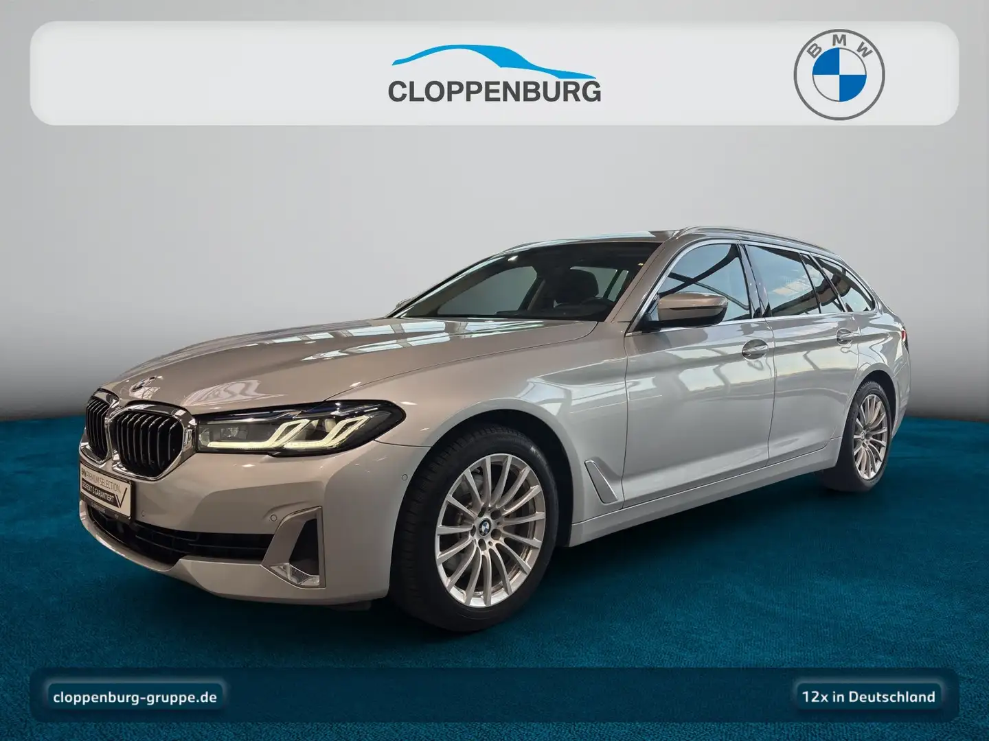 BMW 520 d xDrive Touring Luxury Line Head-Up+Navi+ACC Silber - 1