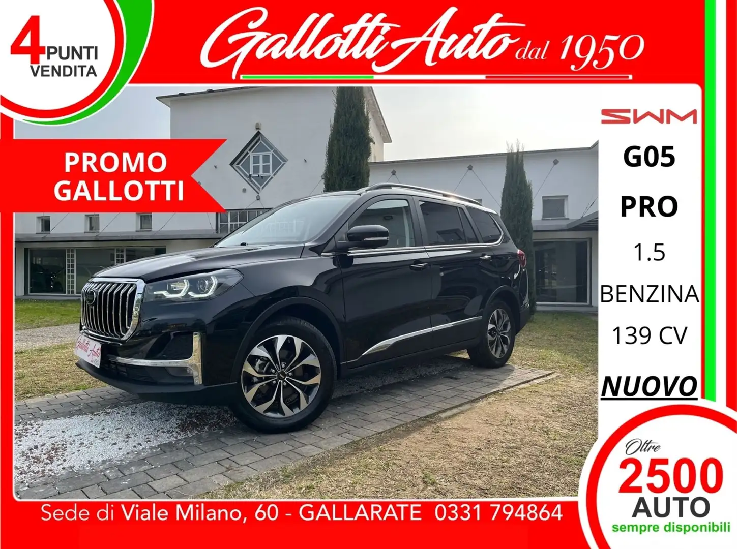 SWM G05 1.5 benzina 139cv 7 POSTI - PRMO Grau - 1