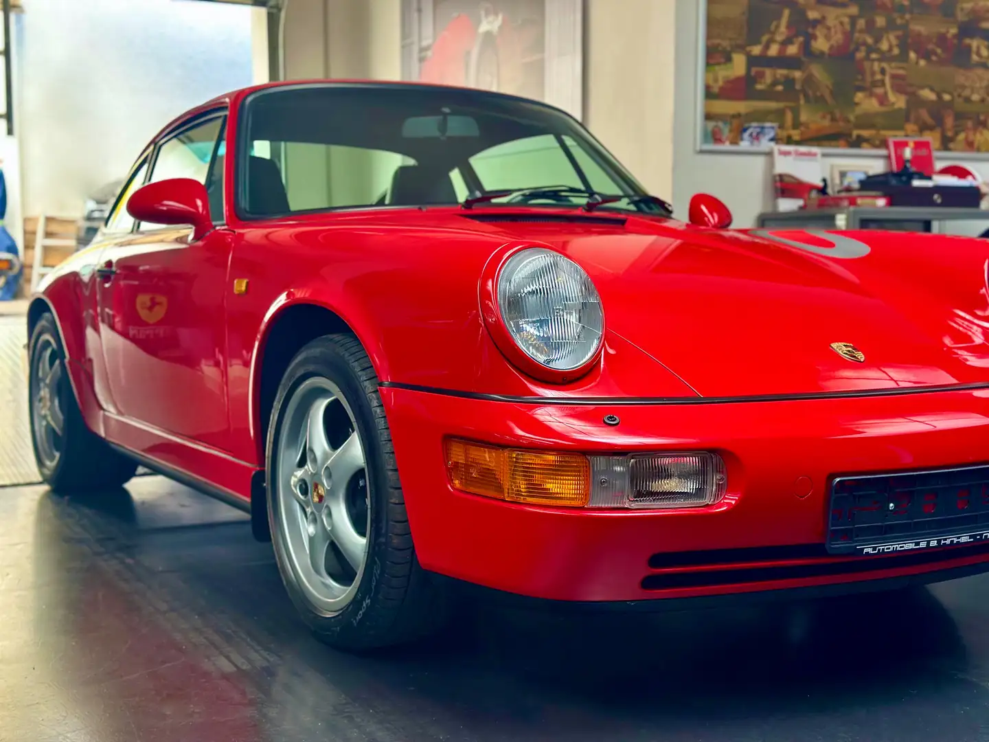 Porsche 964 911 Carrera 4 / Deutsch / Einzigartig! Rot - 2