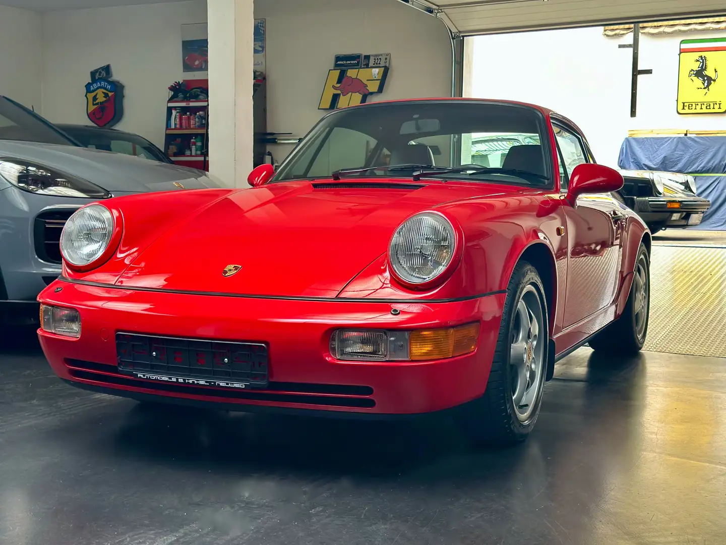 Porsche 964 911 Carrera 4 / Deutsch / Einzigartig! Rot - 1