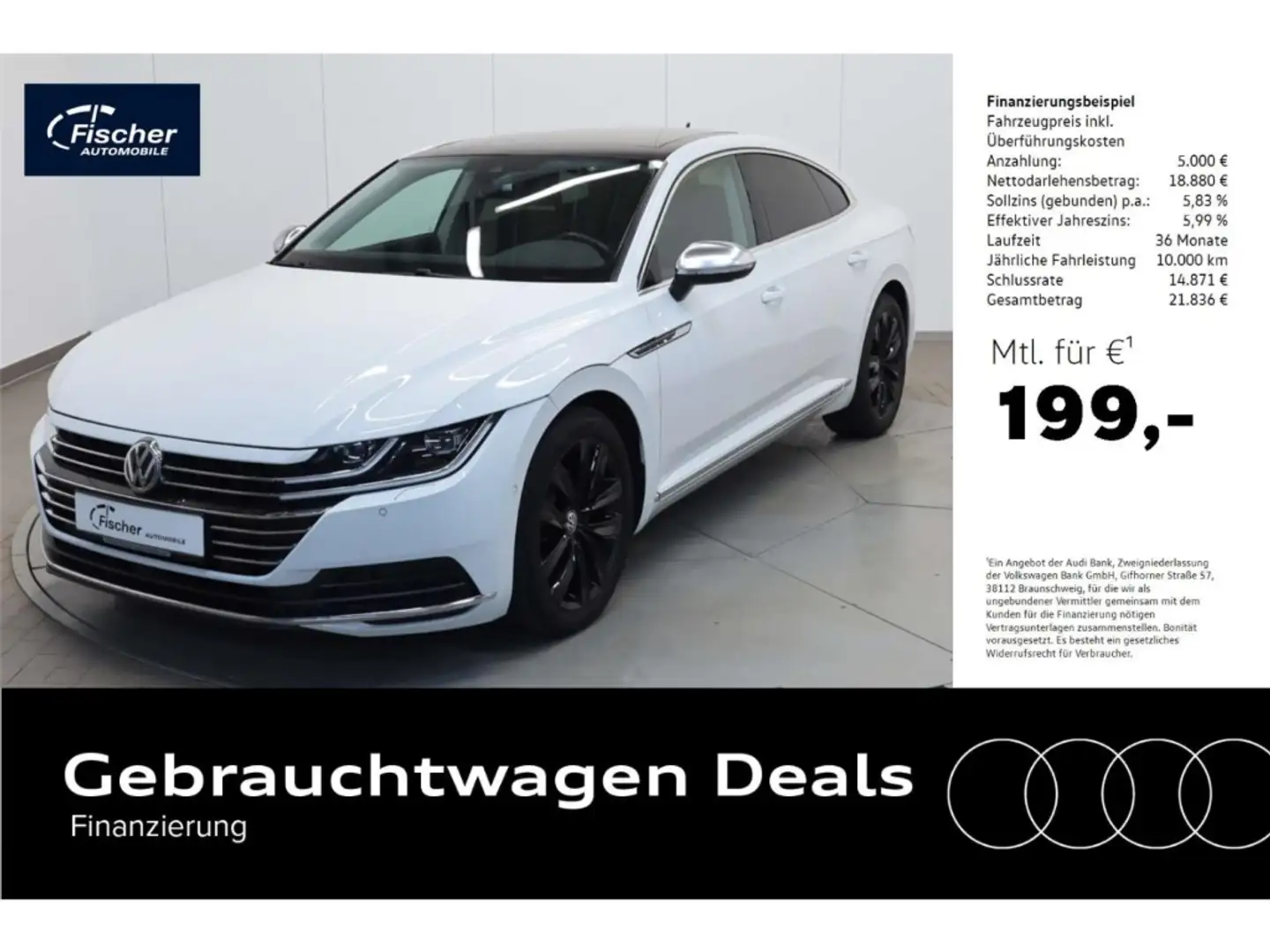Volkswagen Arteon 1.5 TSI ACT Elegance DSG AHK/P-Dach/NAV Blanco - 1
