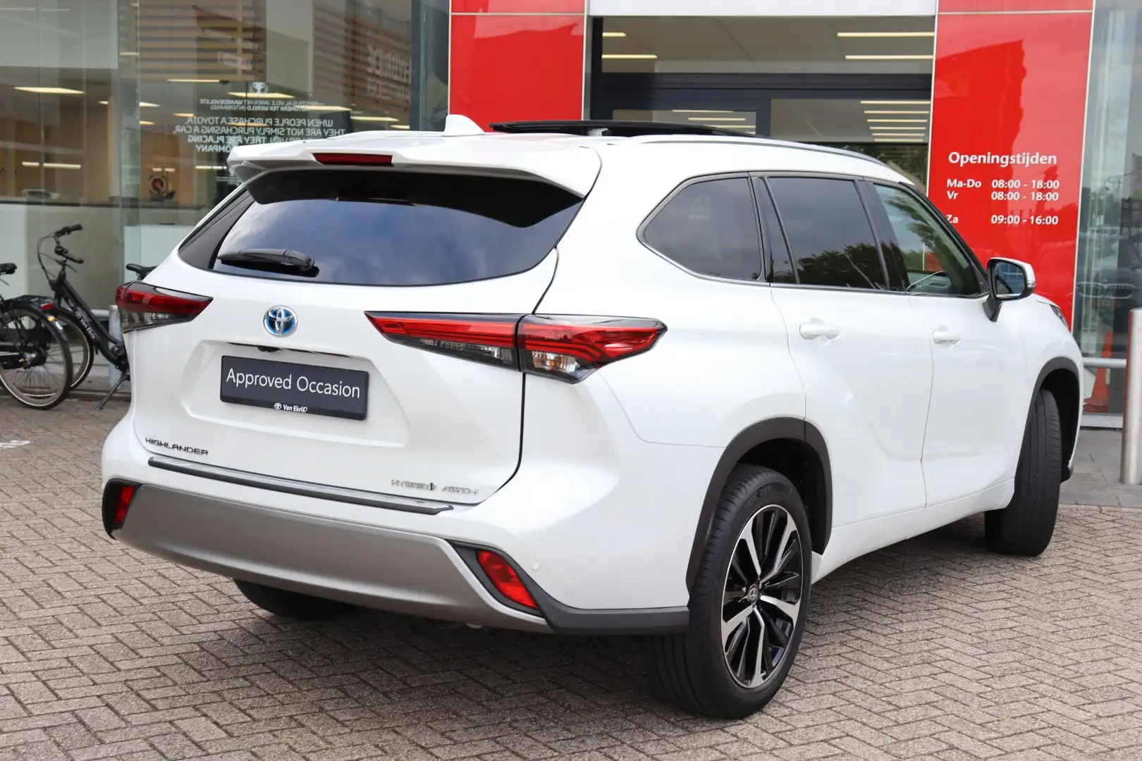 Toyota Highlander 2.5 AWD Hybrid Premium, Panodak Wit - 2