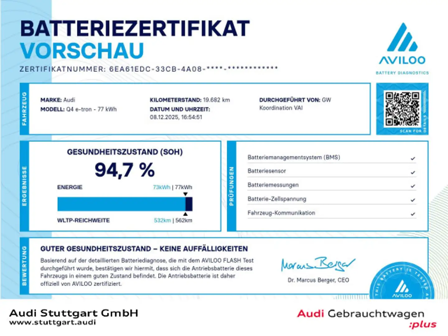 Audi Q4 e-tron Q4 Sportback 50 e-tron qu S line AHK HUD SONOS Blau - 1