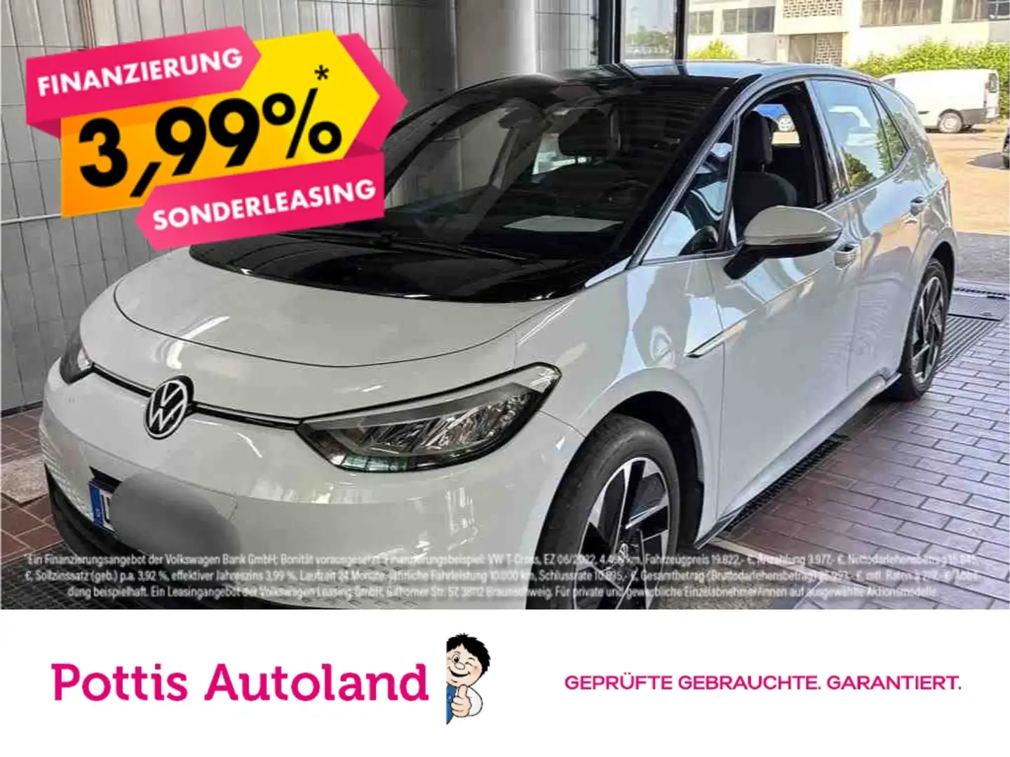 Volkswagen ID.3 PURE PERFORMANCE NAVI LM18 SHZG PDC Weiß - 1