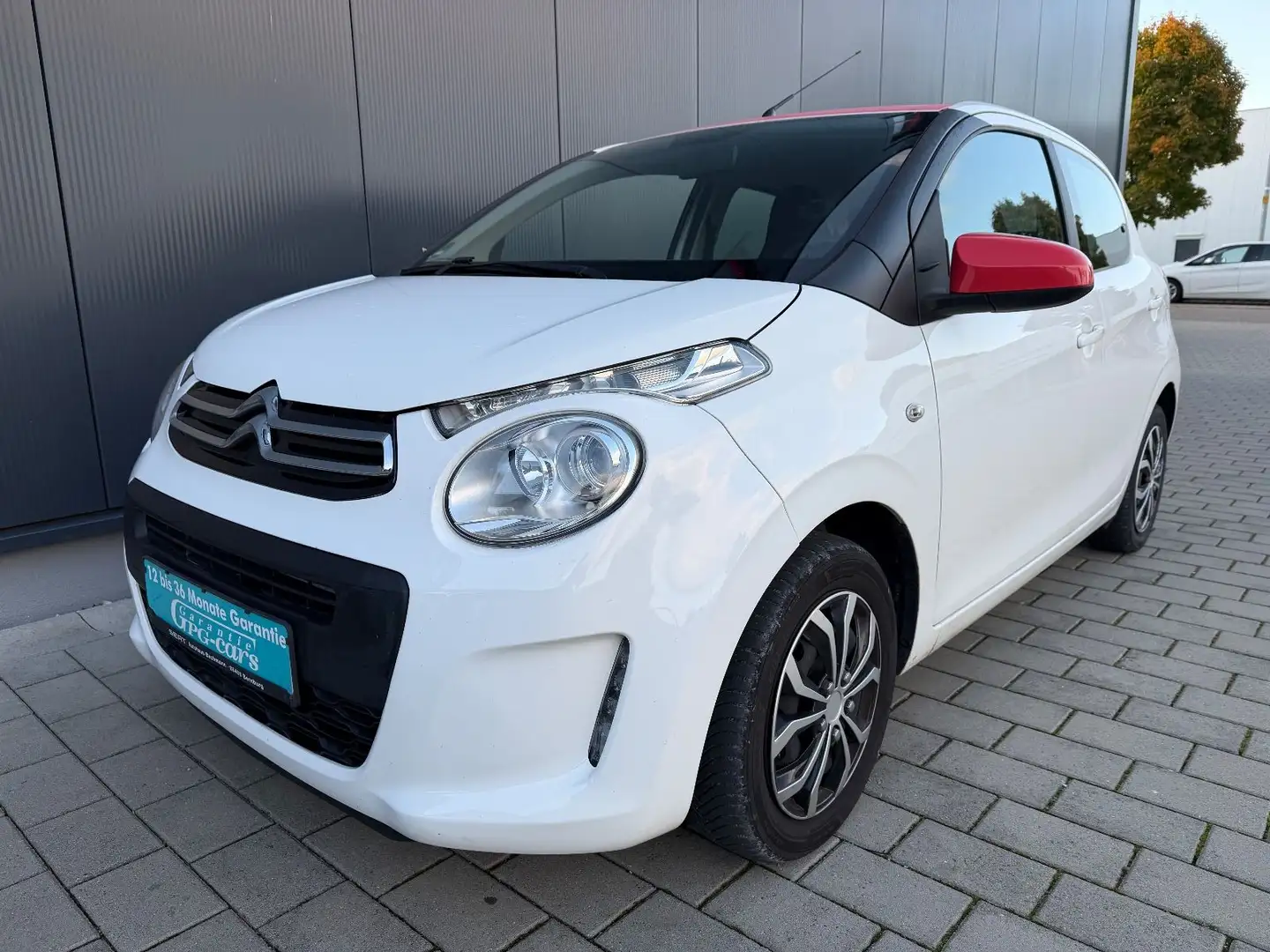 Citroen C1 1.2 -82-Klima-SHZ-5 Türig-EUR6-TÜV-Garantie Weiß - 1