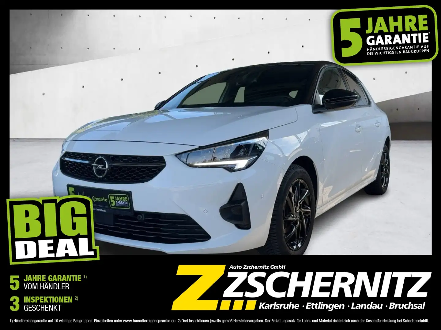 Opel Corsa F 1.2 Turbo GS Klima  Radio PDC Weiß - 1