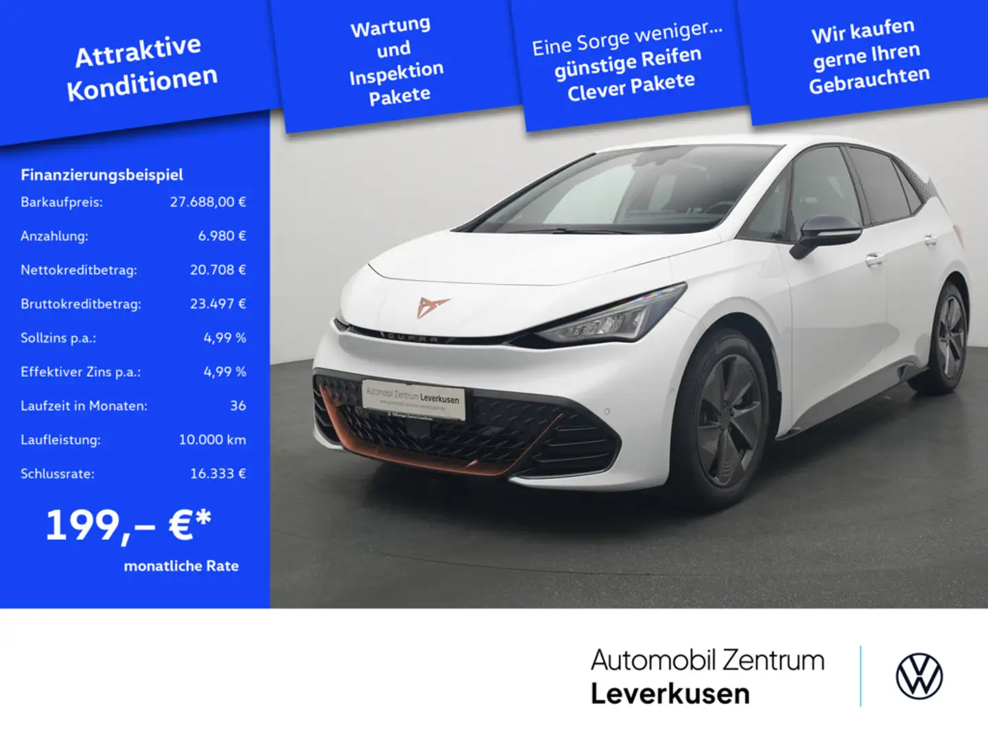 CUPRA Born VIRT KAM NAVI ACC LED SHZ Schwarz - 1