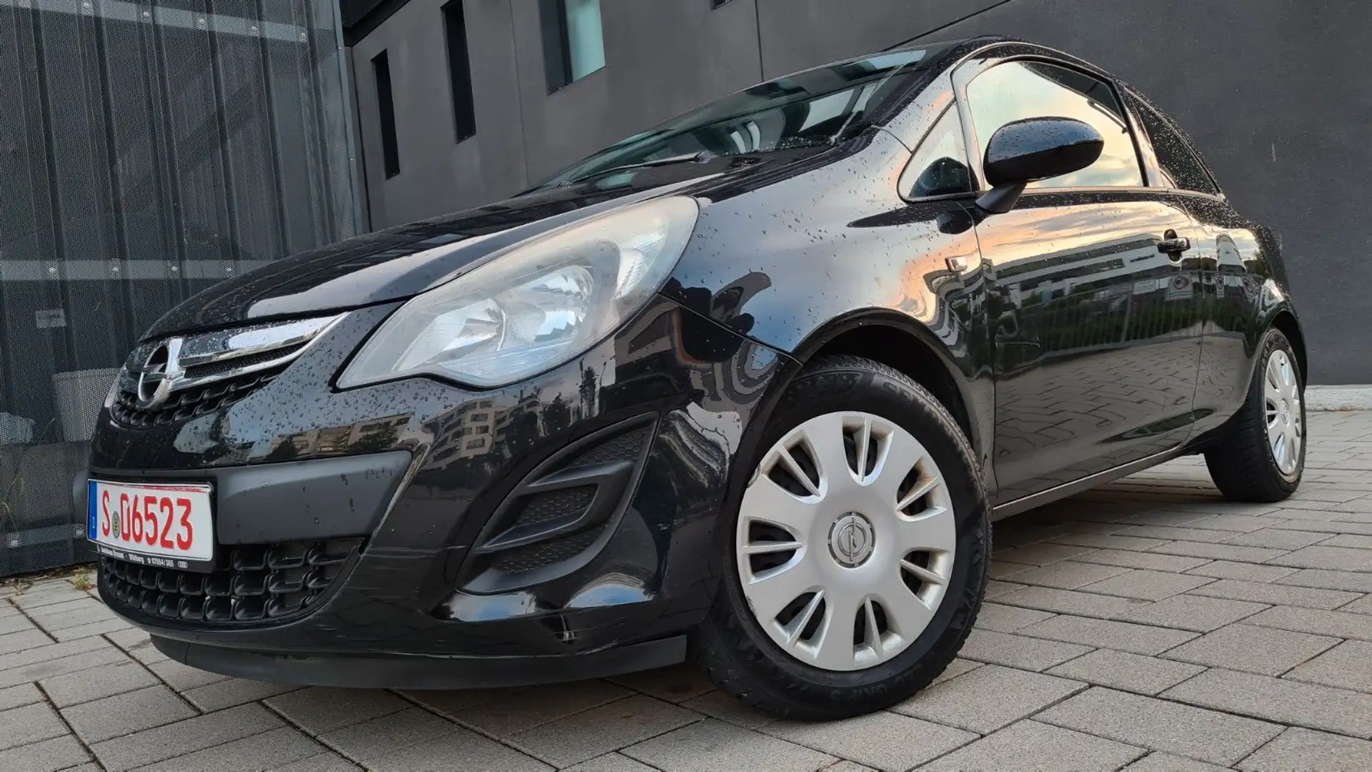 Opel Corsa 1.2+ TÜV+GARANTIE+KLIMA+TEMPO+1HAND Zwart - 1