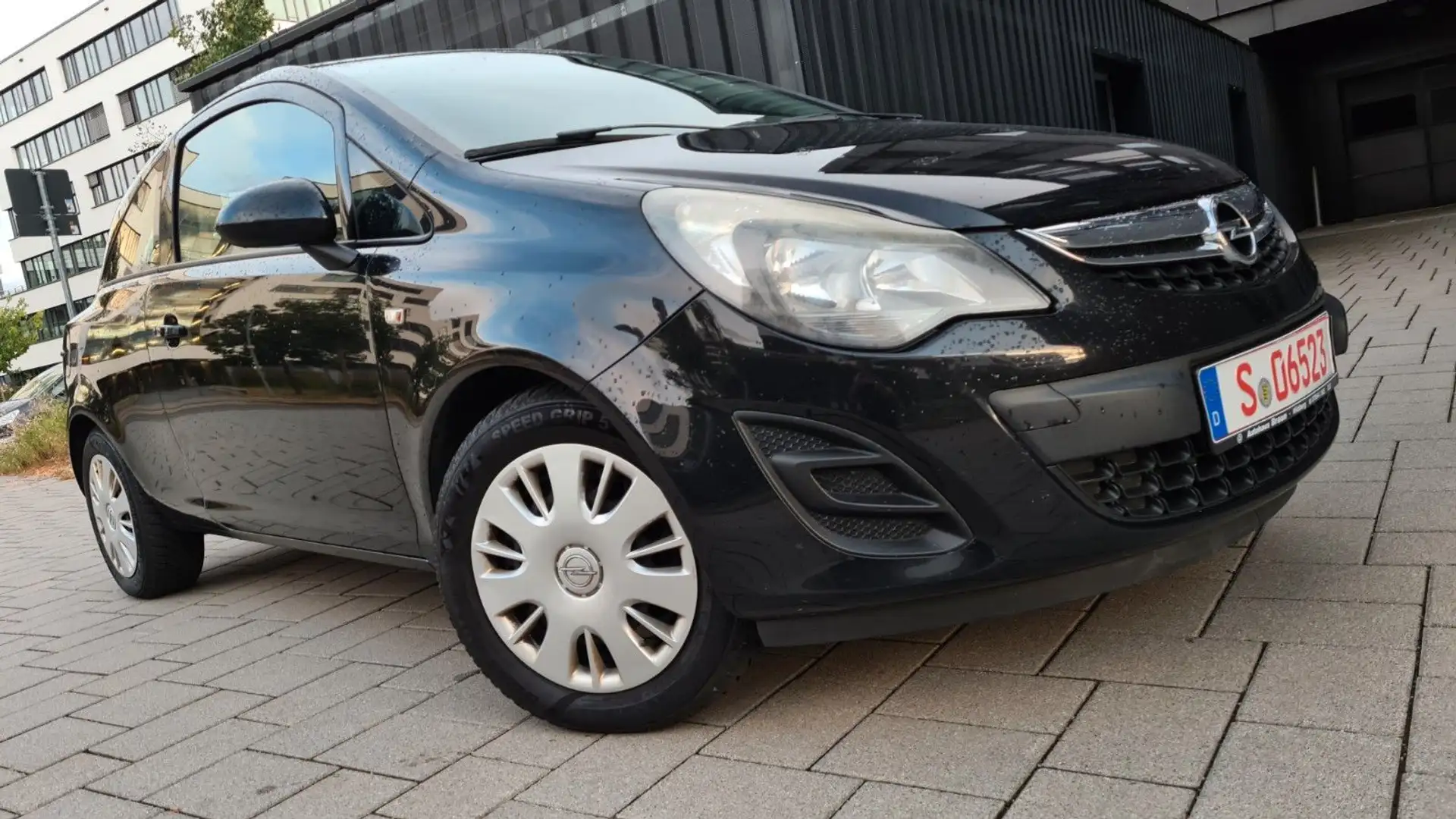 Opel Corsa 1.2+ TÜV+GARANTIE+KLIMA+TEMPO+1HAND Zwart - 2