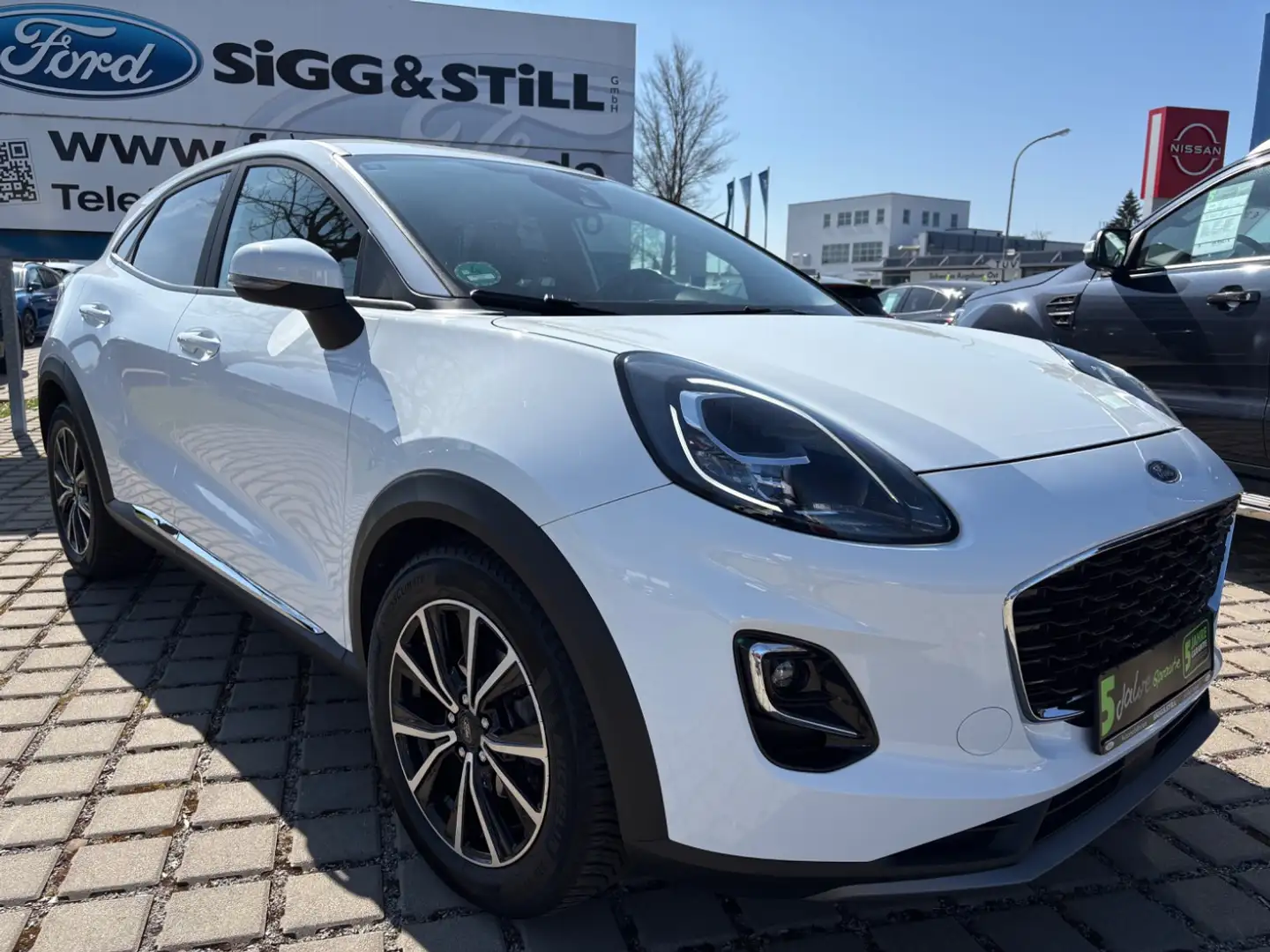 Ford Puma 1.0 Titanium NAV*LED*KLIMAAUT*SHZ*PDC*ALU17 Blanc - 2