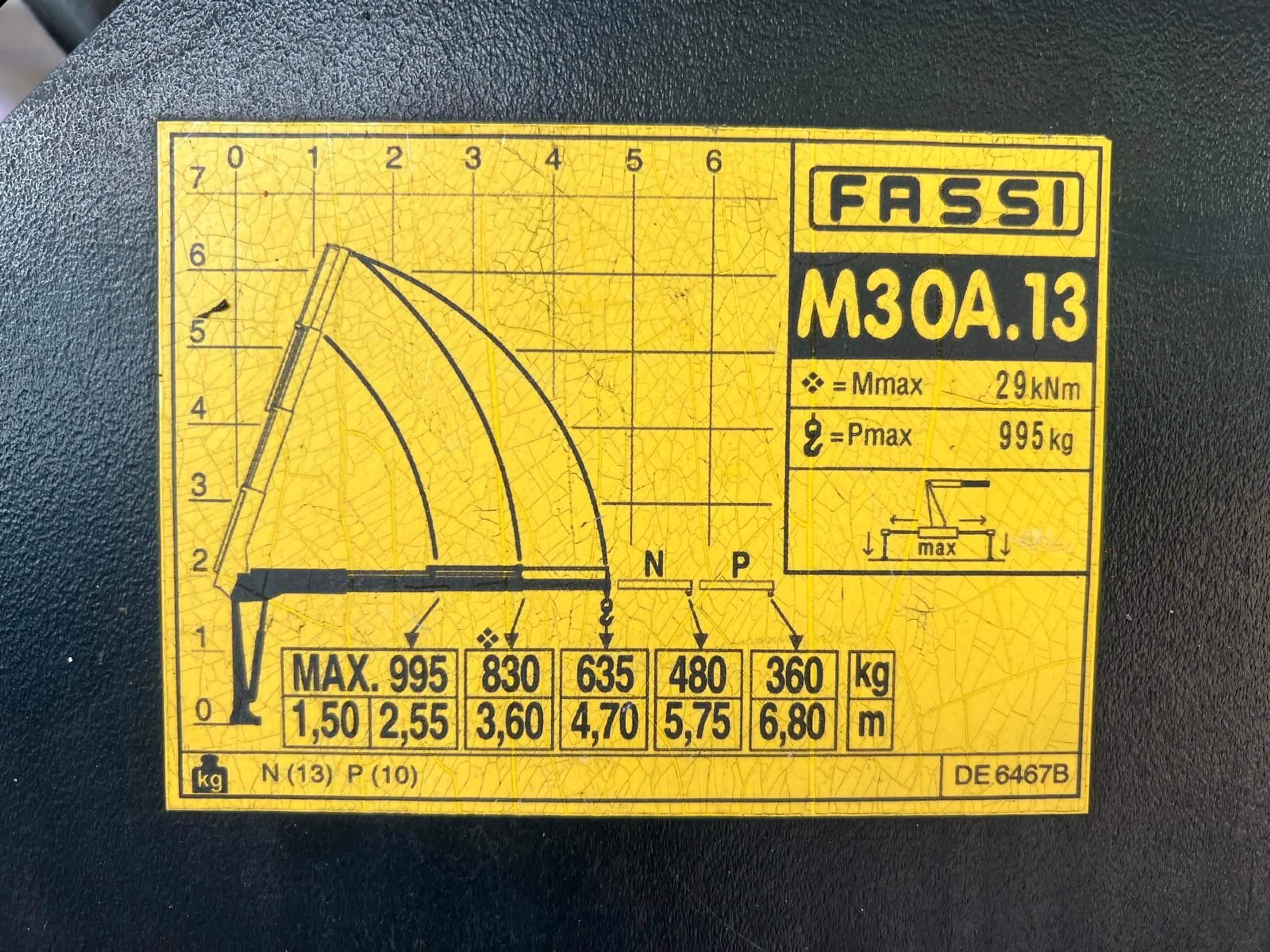 Peugeot Boxer 3,0 HDI Fassi Kran M30A.13 *995 kg*1.Hand — photo 6