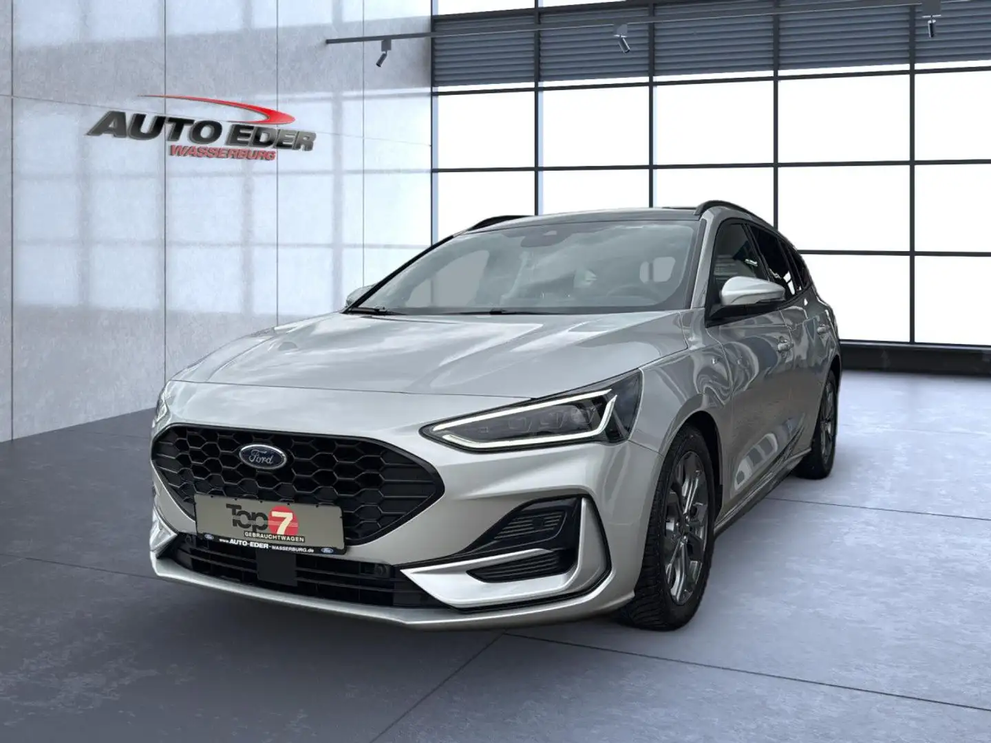 Ford Focus ST-Line 1.0 EcoBoost MHEV Automatik AHK PANO Silber - 2