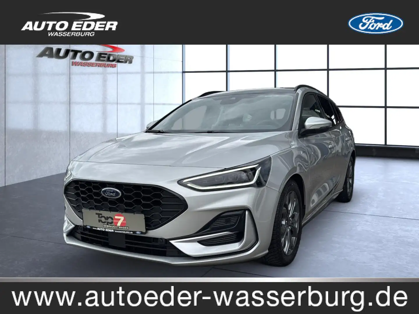 Ford Focus ST-Line 1.0 EcoBoost MHEV Automatik AHK PANO Silber - 1