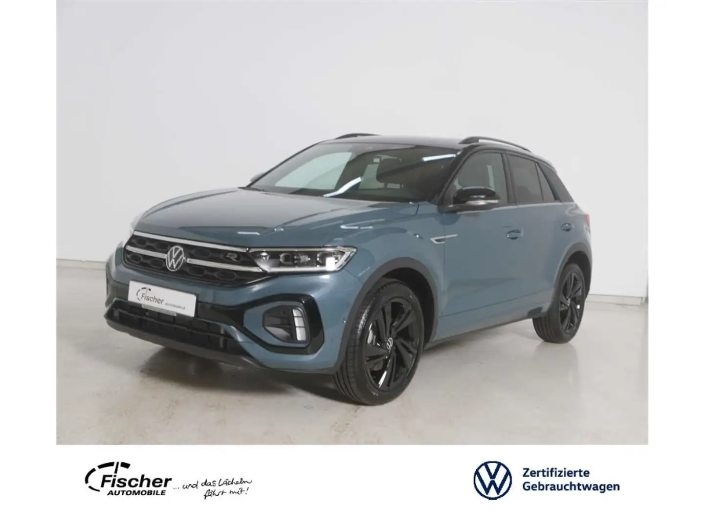 Volkswagen T-Roc 2.0 TSI 4Mot. R-Line DSG AHK/P-Dach/Matrix Blau - 1