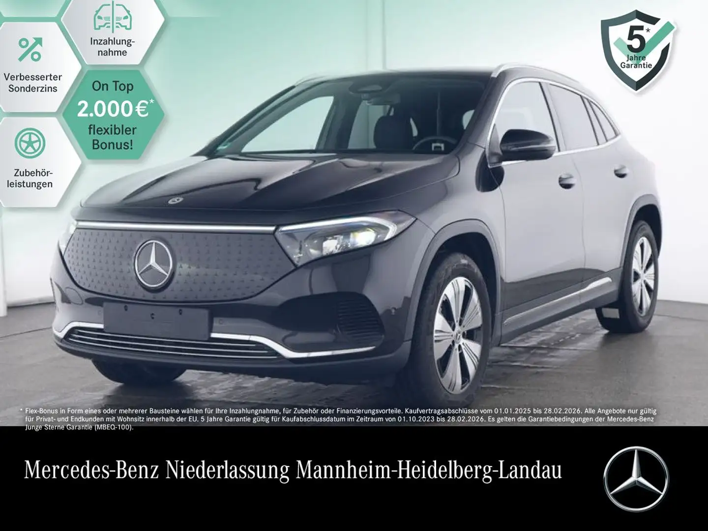 Mercedes-Benz EQA 250 PROG+ADVANCED+KAMERA+SPUR Zwart - 1