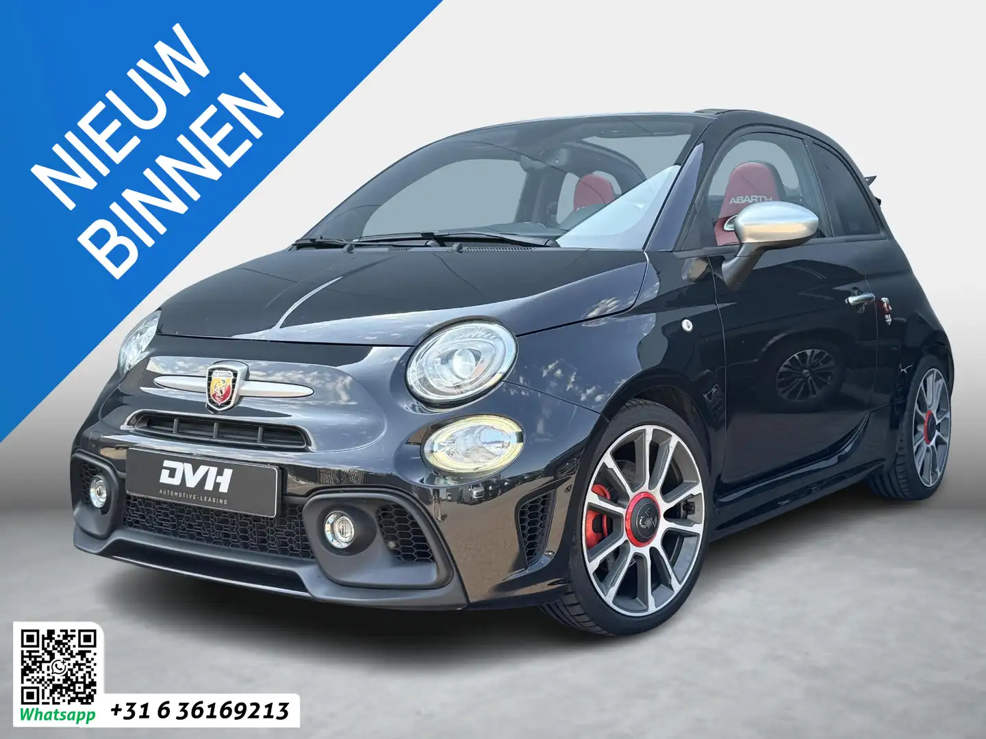 Abarth 595 Turismo 595C 1.4 T-Jet 595 165PK | F1 | LEDER Noir - 1