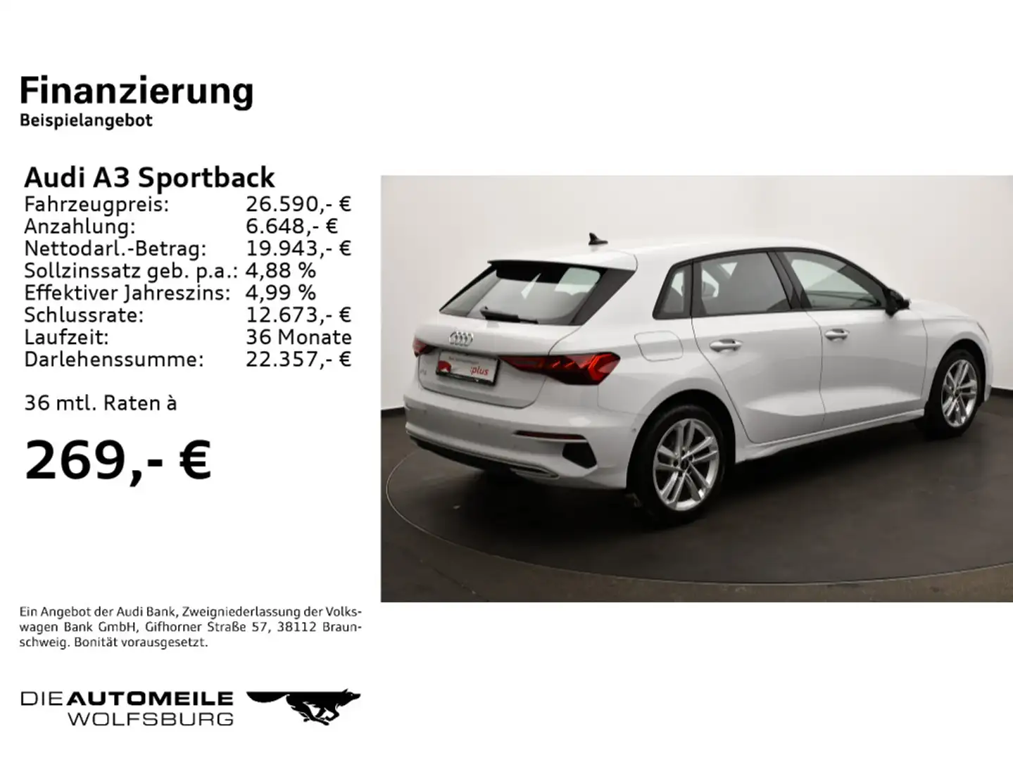 Audi A3 35 TFSI S tronic advanced LED/SitzH Weiß - 2