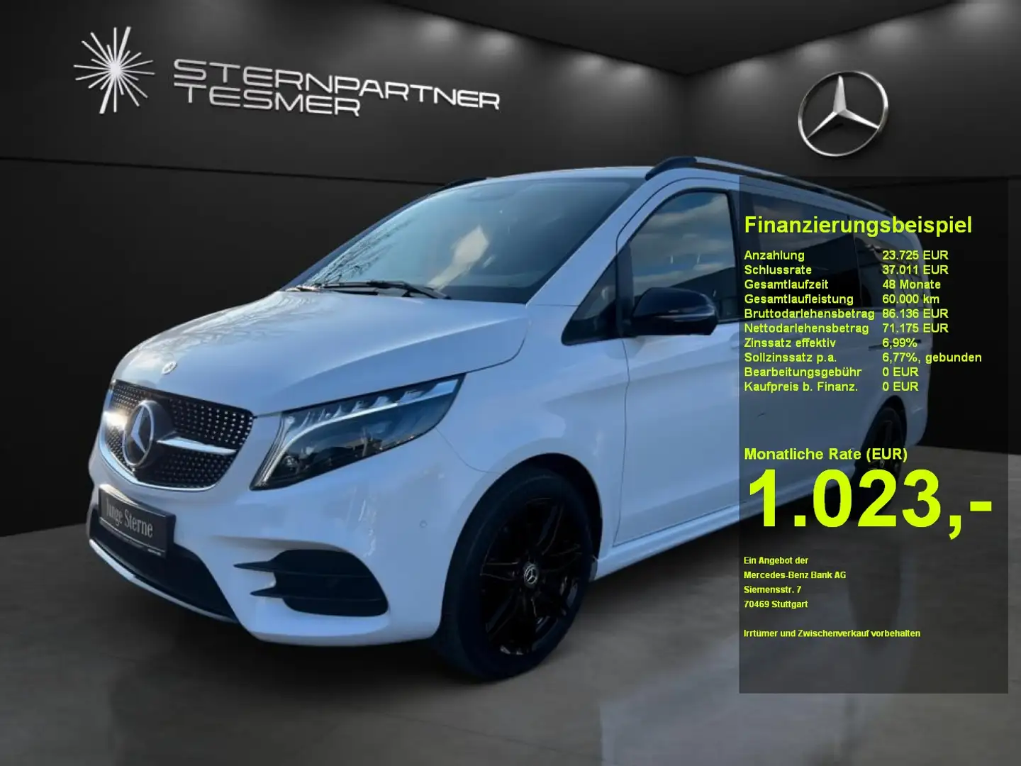 Mercedes-Benz V 300 d EXCLUSIVE EDITION AMG Luxussitze+Pano Bianco - 1
