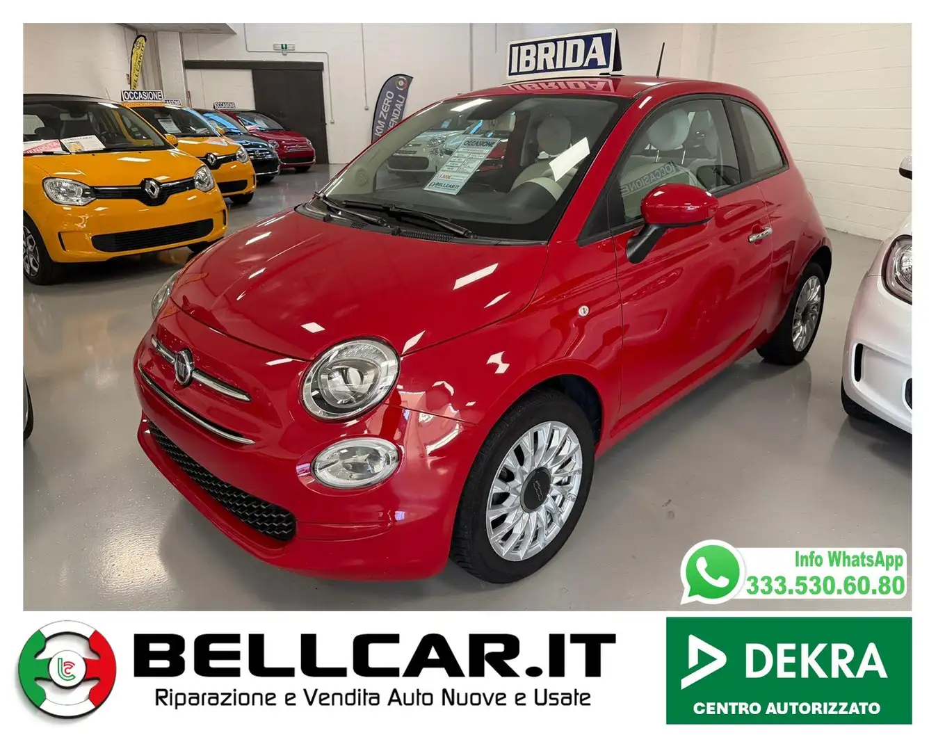 Fiat 500 500 1.0 hybrid Lounge 70cv Rosso - 1