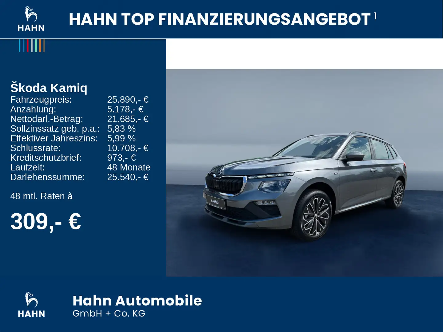Skoda Kamiq Drive 115 TSI DSG Klimaaut LED PDC SHZ AHK Grau - 2