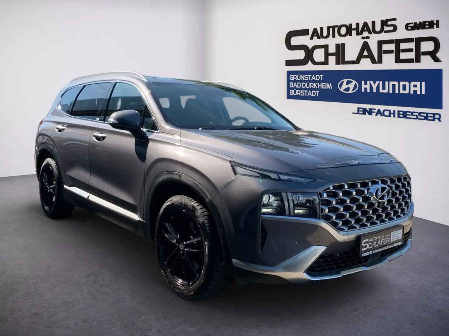 Hyundai SANTA FE Santa Fe 2.2 CRDi Prime 4WD AHK LED Leder Kamera Grigio - 2