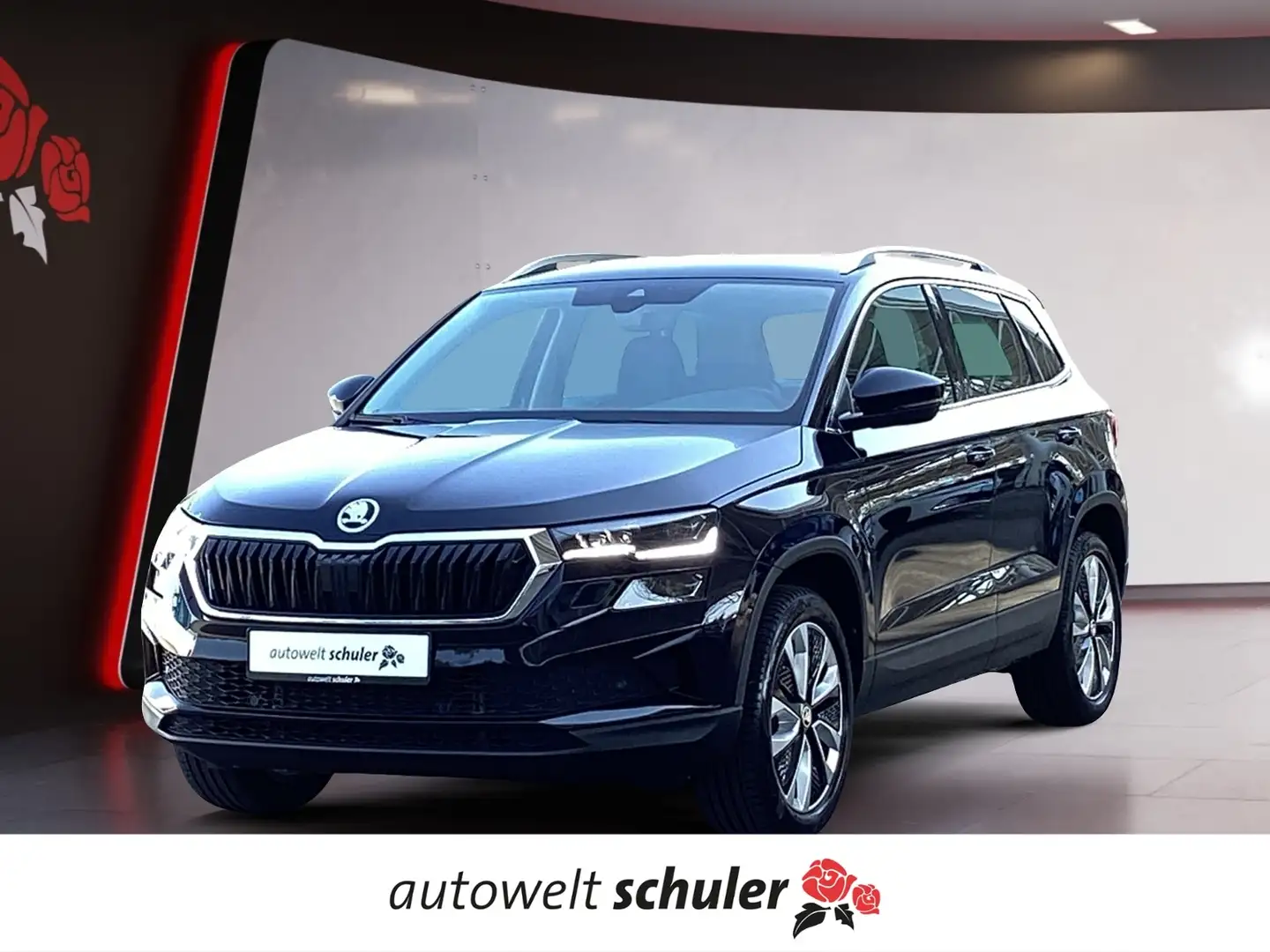 Skoda Karoq 2,0 TDI DSG 4x4 Style AHK Navi Schwarz - 1