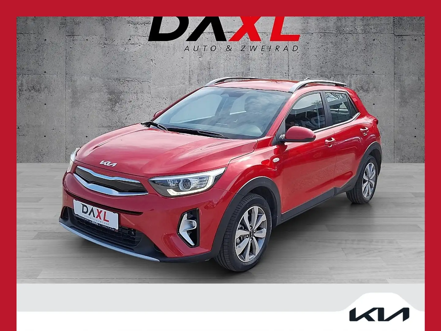 Kia Stonic 1,0 TGDI GPF ISG Silber Rot - 1