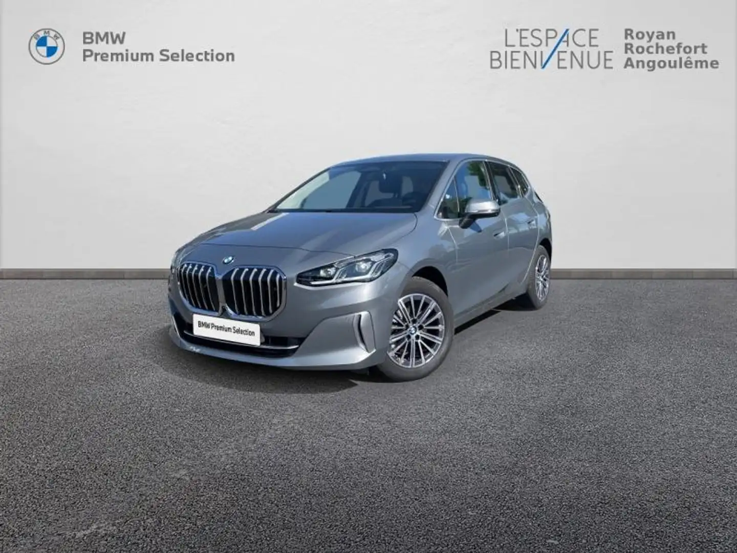 BMW 218 218d 150ch Luxury DKG7 Gris - 1