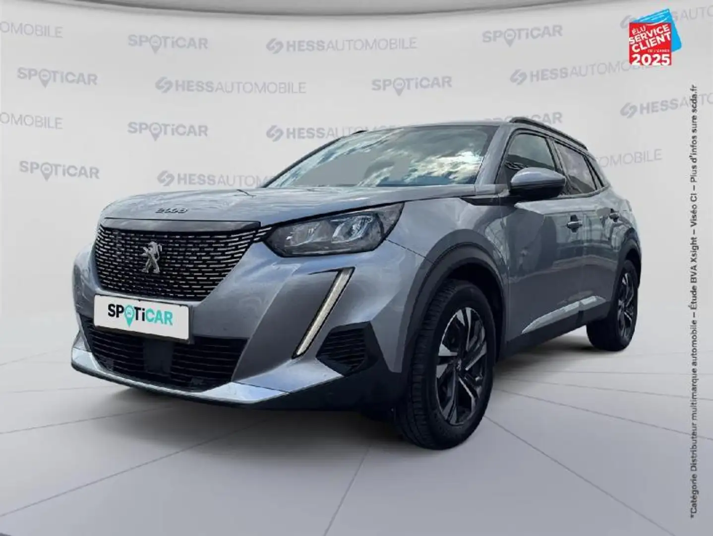Peugeot 2008 1.2 PureTech 130ch S\u0026S Allure Pack EAT8 Gris - 1