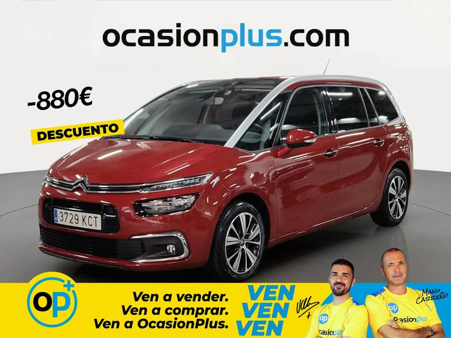 Citroen C4 Grand Picasso 1.6BlueHDI S&S Feel 120 Rojo - 1