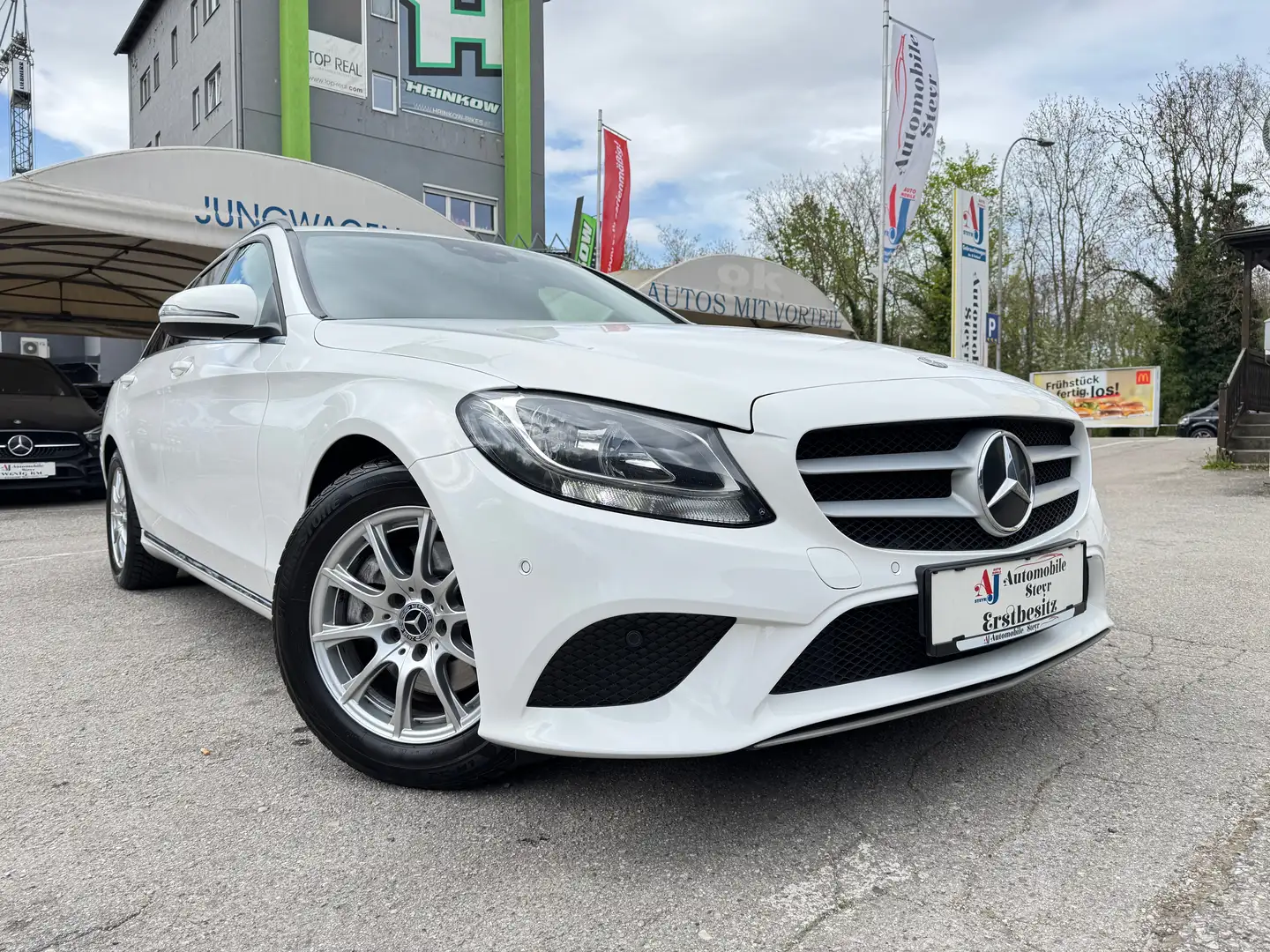 Mercedes-Benz C 220 d T Kombi 9G-TRONIC+Navi+Apple CarPlay+Kamera+AHK Blanc - 1