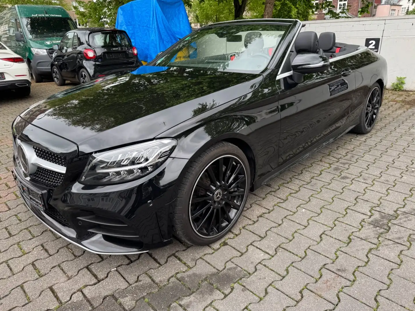 Mercedes-Benz C 300 Cabrio 4M 9G AMG Line Night AIRCAP DTR 19" Siyah - 1