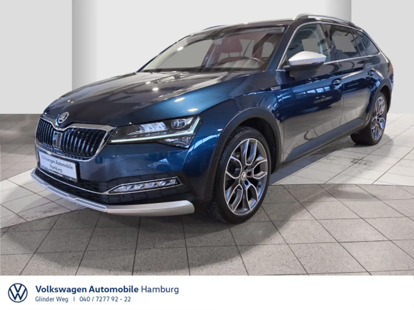 Skoda Superb Combi 2.0 TDI Scout 4x4 DSG Kameras DCC A Blau - 1
